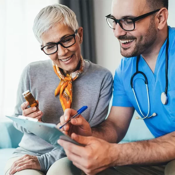doctor-consulting-senior-woman